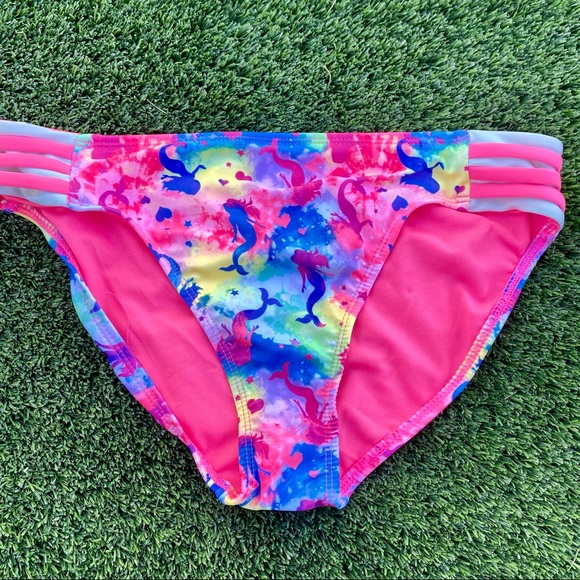 Wonder Nation Rainbow Mermaid Bathing Suit - Picture 2 of 5